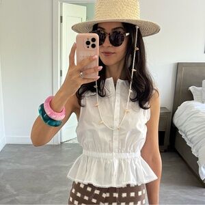 Zara poplin top - XS